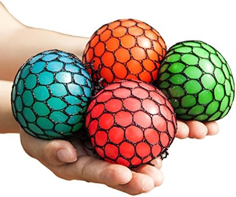 HABAER zy Ball02 Mesh Squishy Squeeze Grape Relieve Pressure Ball 2PCS, 2 Pack