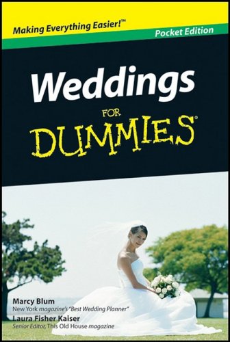 Weddings for Dummies, Pocket Edition by Marcy and Laura Fisher Kaiser Blum (Paperback)
