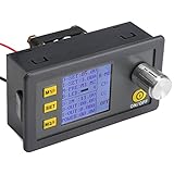 Power Supply Buck Module, DROK Voltage Reducer DC to DC 6-35V 24 V Step Down to 0-32V 12V 5V NC Transfromer Panel with LCD Display CC CV Volt Regulator Gauge with Cooling Fan