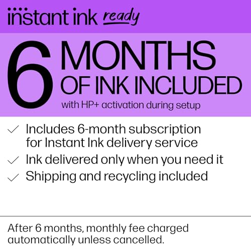 HP DeskJet 2755e Wireless Color inkjet-printer, Print, scan, copy, Easy setup, Mobile printing, Best-for home, 6 month Instant Ink trial included, white (packaging may vary)