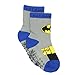 Batman Boy's 6 pack Socks with Grippers (4T-5T, Black/Multi)