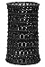 YACQ Jewelry Women's Multilayer Crystal Wide Stretch Cuff Bracelet 7 Row