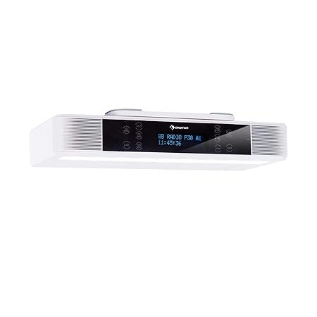 auna KR-140 Bluetooth-Küchenradio • Unterbau-Radio • DAB+/UKW Radio • 2 x 3 Watt RMS • Touch-Display • Freisprechfunktion • L
