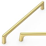 Amerdeco 10 Pack Brushed Gold Cabinet Pulls 6.3