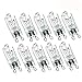 G9 25W Halogen Bulb T4 JCD Bi-pin Base 120V Clear Warm White 2700K - 10 Pack