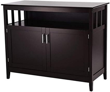 Amazon Com Thaweesuk Shop Brown Modern Kitchen Storage Cabinet Buffet Server Table Sideboard Dining Wood Mdf Pine Wood 44 9 20 1 35 8 L W H Of Set Furniture Decor