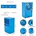 Personal Air Conditioner Fan, ROSKY Air Personal Space Cooler 9.5-inch Small Desktop Fan Quiet Personal Table Fan Mini Evaporative Air Circulator Cooler Humidifier Bladeless Quiet for Office, Dorm, Ni