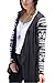 ChongXiao Women's Casual Long Sleeve Geometric Print Loose Sweater Cardigan Shirt (FBA)