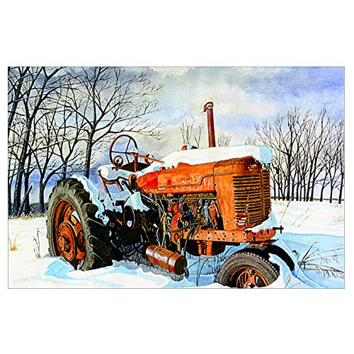 AkoMatial Diamond Painting Kits Full Drill,Car Pattern DIY 5D Diamond Painting Kits Rhinestone Crystal Embroidery Pictures Cross Stitch Art Craft for Home Decor 25x35cm