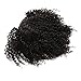 12inch Human Hair Afro Puff Kinky Curly Ponytail Extensions for Black Women Kinky Curly Drawstring Hair Ponytail Hairpieces Natural Kinky Curly Clip in Ponytails