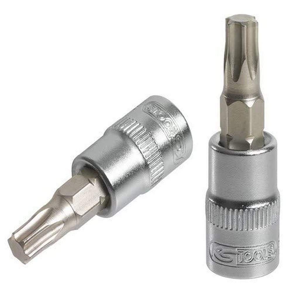 KS Tools 922.1480 – Torx® 1/4 Inch Screwdriver Socket L.37 mm – T15 – Ultimate® Range – Chrome Vanadium – Satin Chrome Finish