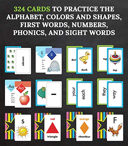 Carson Dellosa Early Learning Flash Card Set—PreK-Grade 3 Alphabet ...