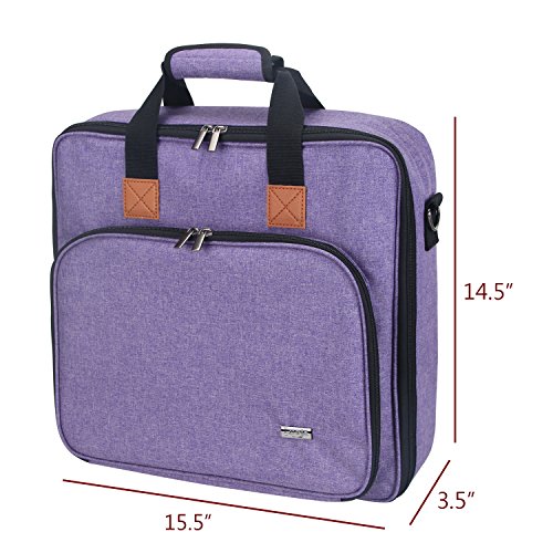 Luxja Carrying Bag for Cricut Accessories and Laptop (Fits for Most Brands), Purple