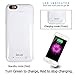 iPhone 6S Plus / 6 Plus (not for iPhone 6 / 6s) Battery Case Charger [Extra Bonus-Tempered Glass Screen Protector], i.VALUX 6800mAh External Battery Backup Protective Charger Case (White)