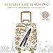 MARNUR Professional Hair Straightener Flat Iron Straightening Hair Ceramic Titanium Ion Plates Adjustable Temp Travel Size Dual Voltage 1 inch.