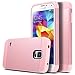 ULAK Galaxy S5 Case, S5 Case for Women, Slim Fit 2in1 Hybrid Dual Layer Slim Shockproof Protective Case Cover for Samsung Galaxy S5 / Galaxy SV/Galaxy S V/Galaxy i9600 2014 Rose Gold