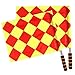 Shinestone Soccer Referee Flag Sports Match Football Linesman Flags with Case Referee Equipment-2 Designs