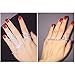 MagiDeal Fashion Crystal Palm Bracelet Bangle Cuff Ring Wedding Hand Ring Bracelet
