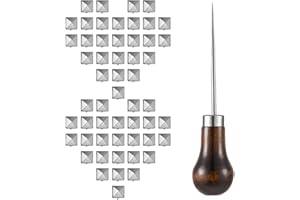 400 Pieces 10 mm Four-Jaw Square Rivets Leather Clothing Shoes Rivet Handicraft DIY Spikes Spots Pyramid Rivet Studs Accessor