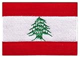 Lebanon Flag Embroidered Patch Lebanese Iron-On National Emblem