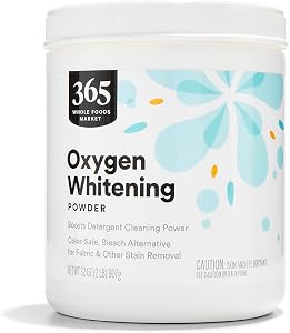 365 by Whole Foods Market, Oxygen Whitening Powder, Color-Safe Bleach Alternative, 32 Ounce