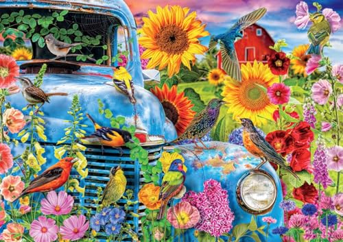 Buffalo Games Lars Stewart - Songbirds on the Farm - 500 Piece Jigsaw Puzzle For Adults -Challenging Puzzle Perfect for Game Nights - Finished Size is 21.25 x 15.00
