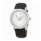 Lucien Piccard Men's 'Ruleta' Quartz Stainless Steel and Black Leather Casual Watch (Model: LP-40014-02S)