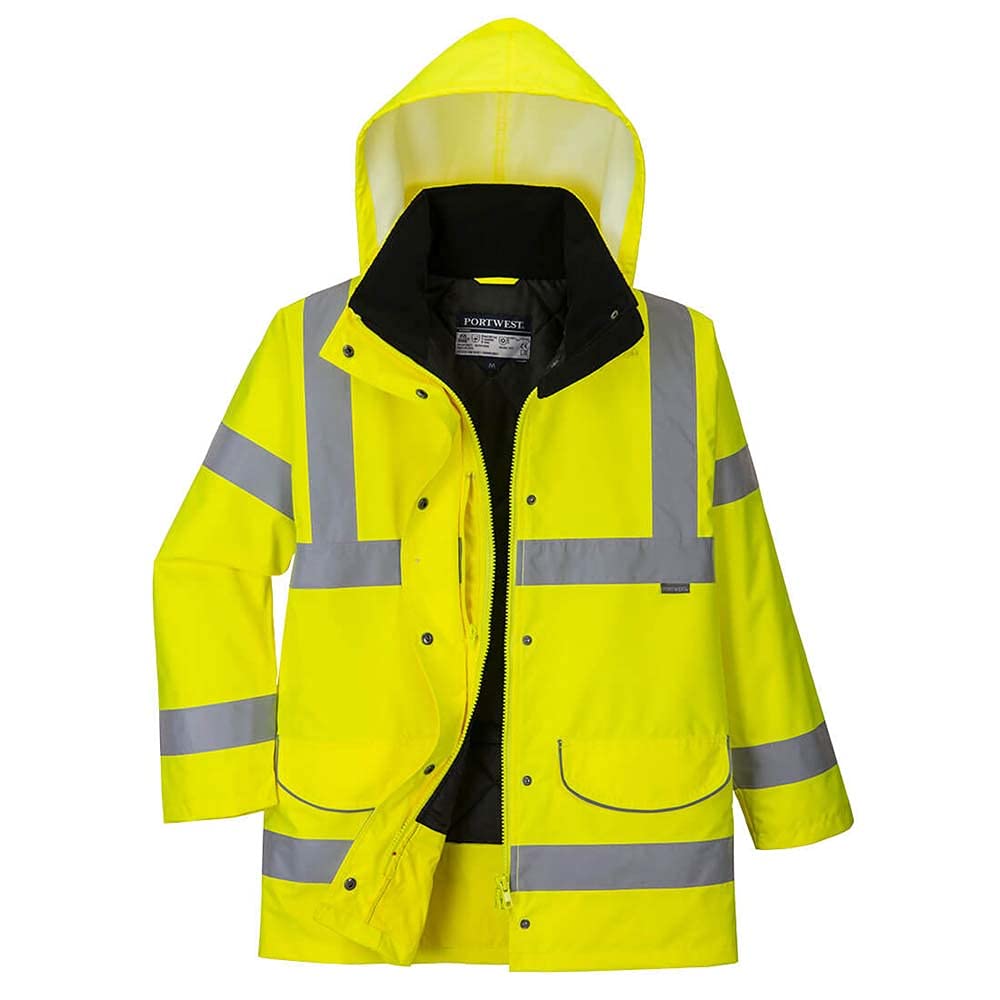 Portwest Hi-Vis Women's Traffic Jacket, Size: S, Colour: Yellow, S360YERS