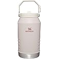 Stanley IceFlow Flip Straw Jug with Handle 96 oz| Twist On Lid and Flip Up Straw | Leak Resistant for Travel and Sports | Insulated Stainless Steel | BPA-Free | Rose Quartz