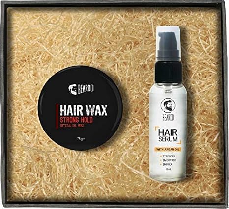 Buy Beardo Hair Wax Strong Hold 75gm And Beardo Hair Serum Oil