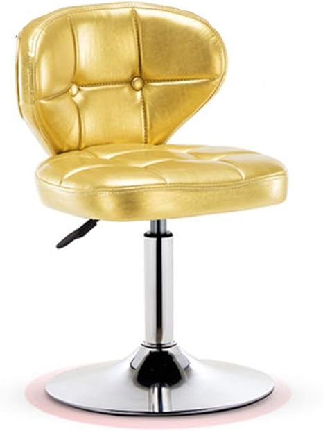 Amazon Pllp バー椅子 ミニマレジャー椅子 のシンプルなステンレススチールバーチェア北欧スタイルのためのレストランカフェディナー可動式高さ調節可能なオフィスチェアキッチンチェア島のための360 回転バーの 椅子 黄 小さい Diy 工具 ガーデン