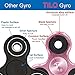 Fidget Spinner, TILO Spinner Fidget Tri-Spinner Fidget Toy Hybrid Bearing EDC Focus Toy Finger Top for Killing Time Spins 2-5 Min (Silver Aluminum Alloy)