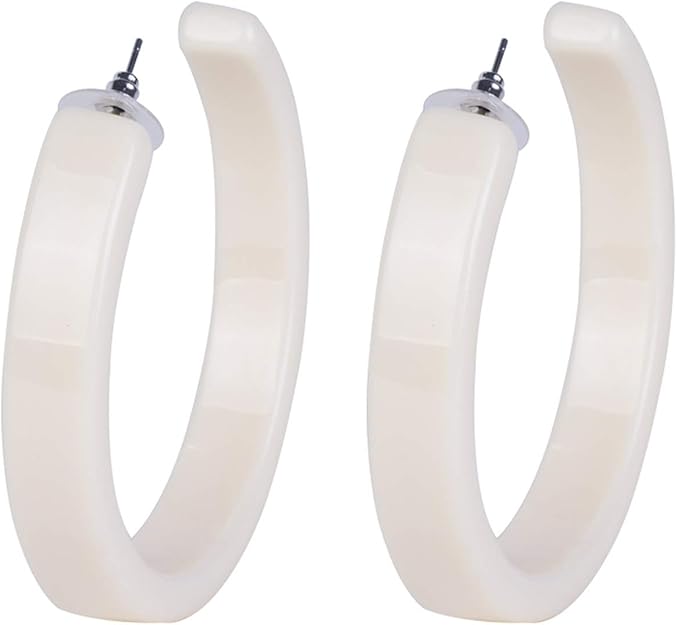 arete colgantes modernos de acrílico para mujer, arete de resina