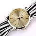 YAMULA Hot Selling Women’s Bow Bracelet Wristwatch, Black and White Fabric Stripe Bracelet Watch