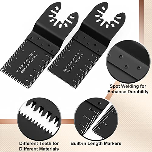 Oscillating Saw Blades, 50 Pack Oscillating Tool Blades for Wood