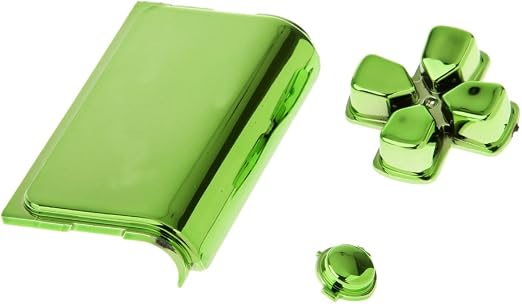 Amazon B Baosity Ps4コントローラー緑色用 13ボタン タッチパッド メッキ 2倍 交換用 クローム アクセサリーキット