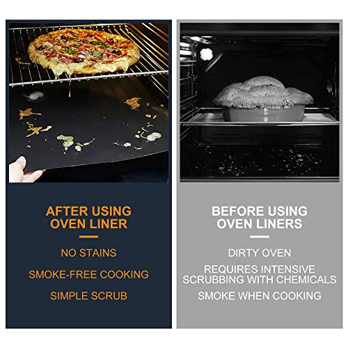 Oven Liners for Bottom of Oven Large NonStick Premium Oven Liners