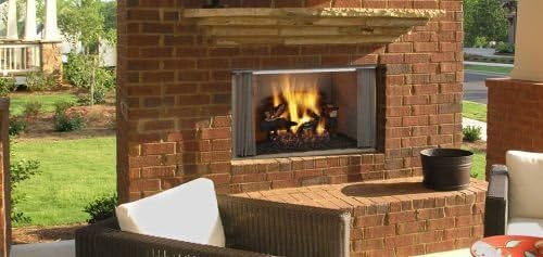 36" Outdoor Villawood Wood Fireplace w/Herringbone Refractory