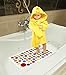 Kiddiko Spots & Dots Vinyl Non Slip Baby Bath Mat with Built-In Heat Sensitive Water Temperature Warning Indicator, Rainbow