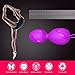 USB Kegel Dual Exercise Weighted Device Kegel Ball LuvnFun Wireless Bullet Kit with Remote Vibration Remote-controlled with Training Kit - Purple