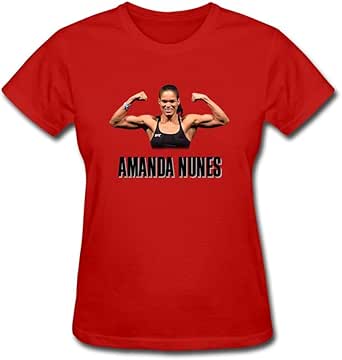 Amazon.com: SWWM Women's Amanda Nunes Short Sleeve Cotton T Shirt: Clothing