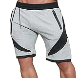 Ouber Men's Fitted Sweat Shorts Running Workout Gym Shorts