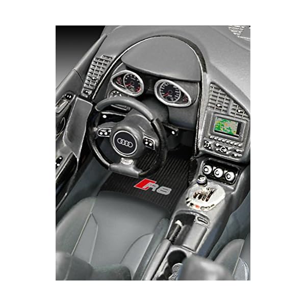 Revell Modellbausatz Auto 1:24 - Audi R8 im Maßstab 1:24, Level 4, originalgetreue Nachbildung mit vielen Details, 07057 – Bild 6