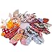 Munax 40 pcs Girls Kids Women Rabbit Ear Hair Tie Bands Ropes Ponytail Holders hair ties