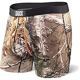 Saxx Mens Ultra Fly Boxers Underwear Medium Realtree Xtra/Black