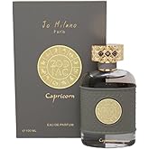 Jo Milano Paris Zodiac CAPRICORN Eau de Parfum, 3.4 FL OZ, 100 ML, Grey and Gold