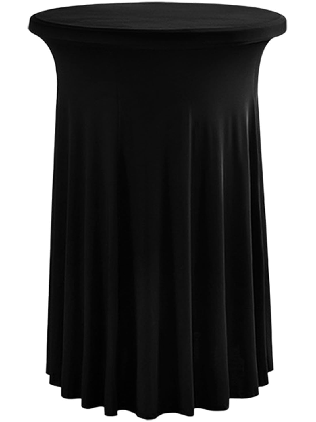 Photo 1 of 24x43 Inch Stretch Round Cocktail Table Skirt Model Cocktail Table Skirt Fitted High Top Bar CocktailTable Covers for Wedding Party Birthday Birthday Supplies