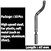 Acrux7 Metal Deburring Blades Set, 10 Pack, Blade Length 47 mm, High Speed Steel, Suit for Plastic and Soft Metal Burr Removing (Such as Copper, Aluminum and Silver)