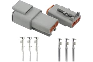 CNLW 5 Sets Automotive Connector Waterproof Plug Sheath with Terminal DTM06-3S / DTM04-3P