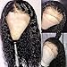 YMS Glueless Lace Front Wigs Human Hair with Baby Hair Pre Plucked Curly Brazilian Virgin Hair Lace Front Wigs for Black Women (10 inch with 130 density,Lace Front Wig)
